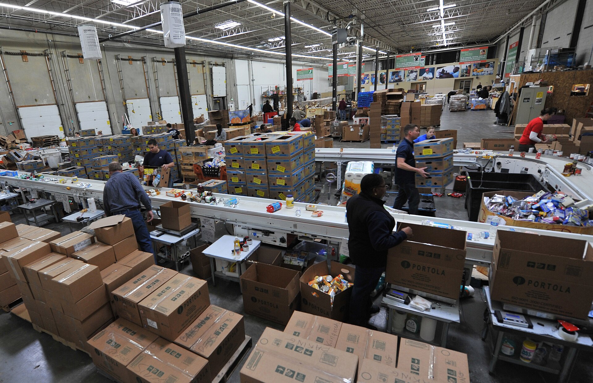 Volunteers at a community nonprofit in the United States